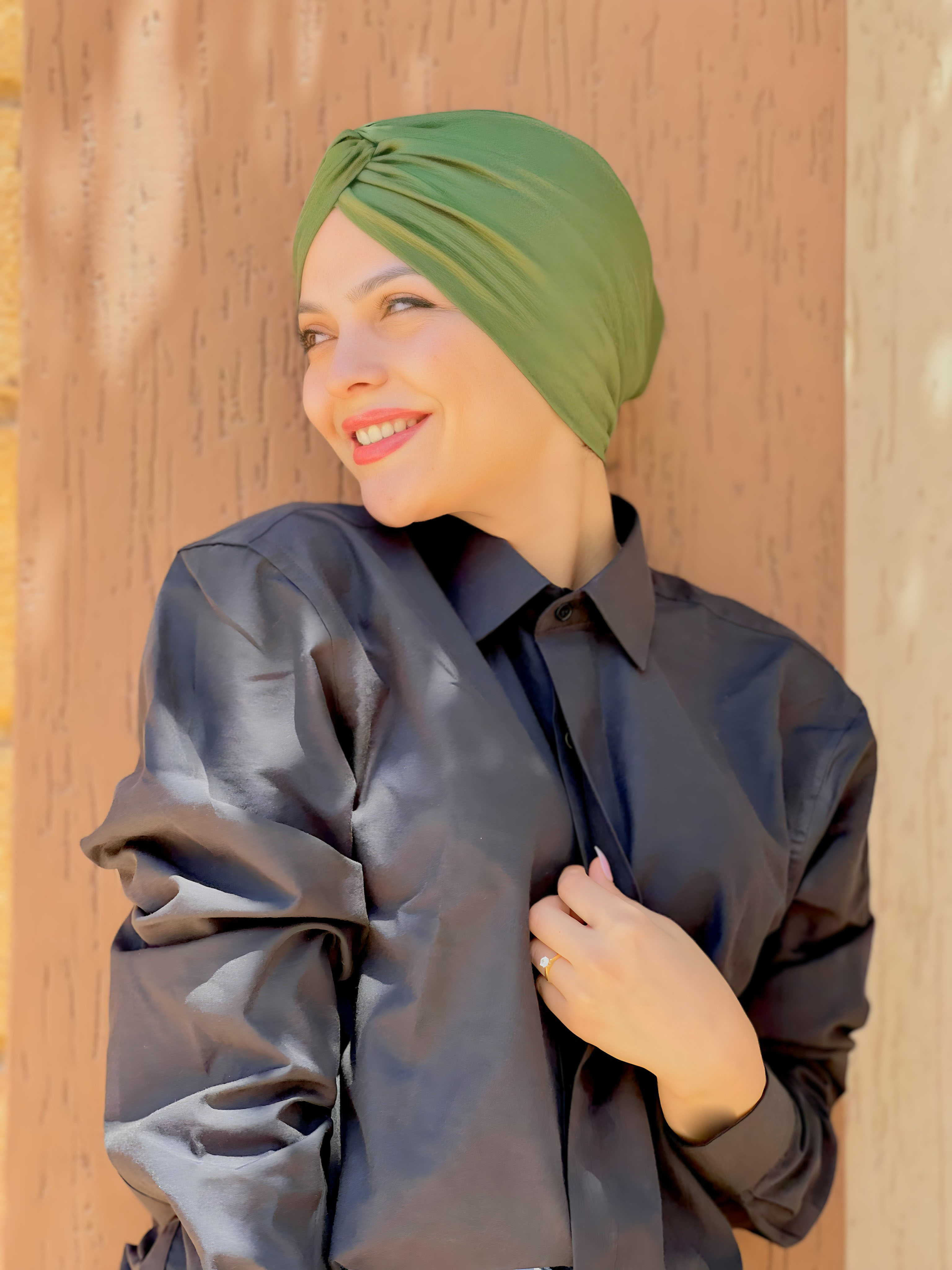 Turban Coton Vert militaire 