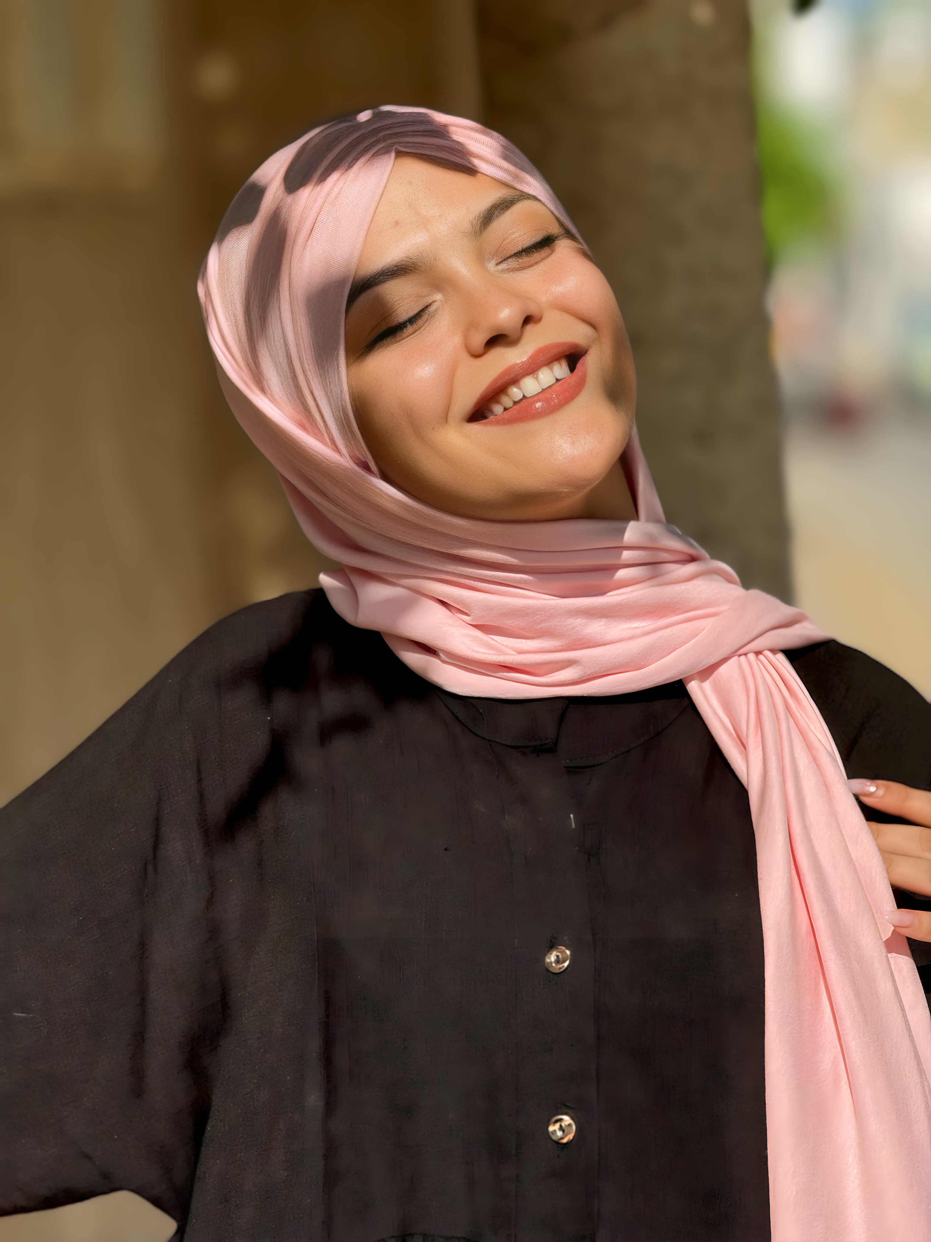 Hijab coton Plissé ROSE BB