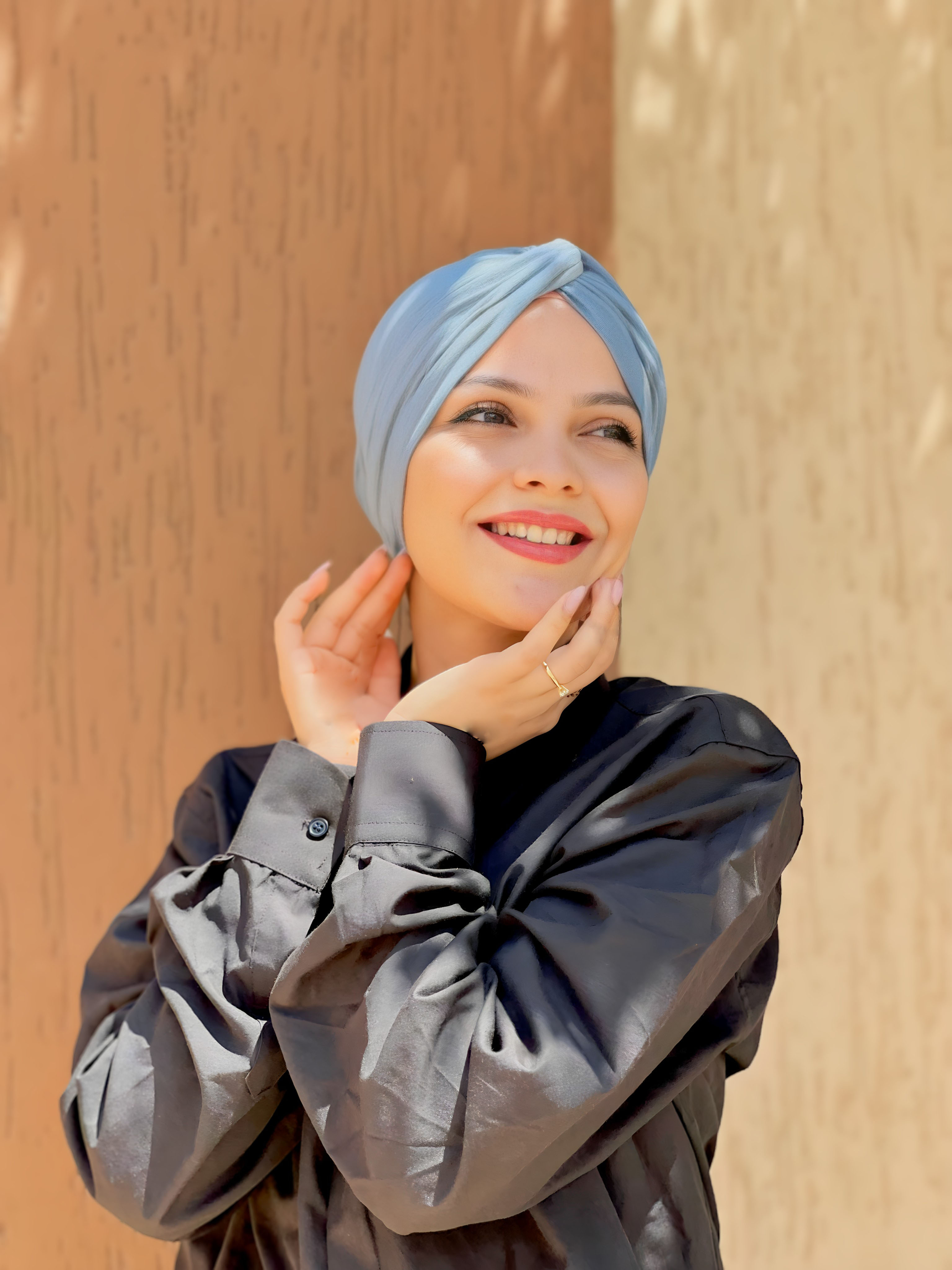 Turban Coton Bleu jean