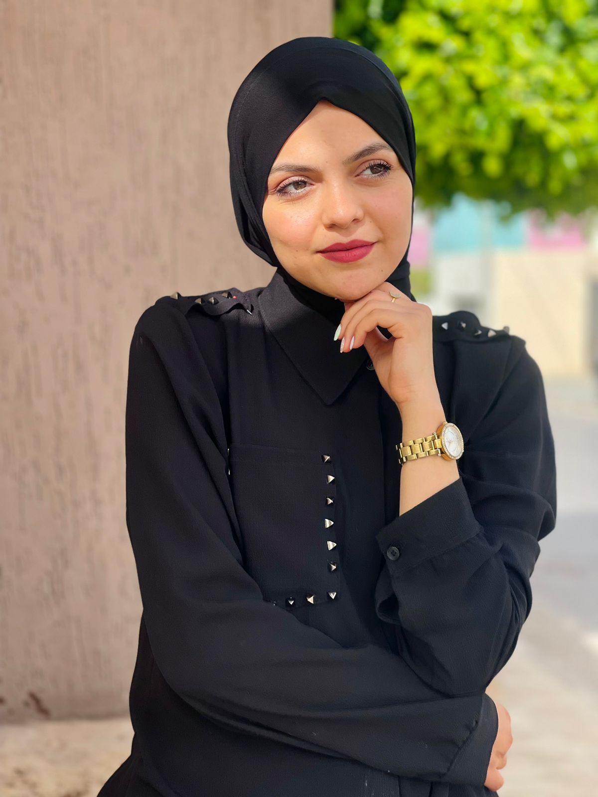 Hijab Tikteka Noir